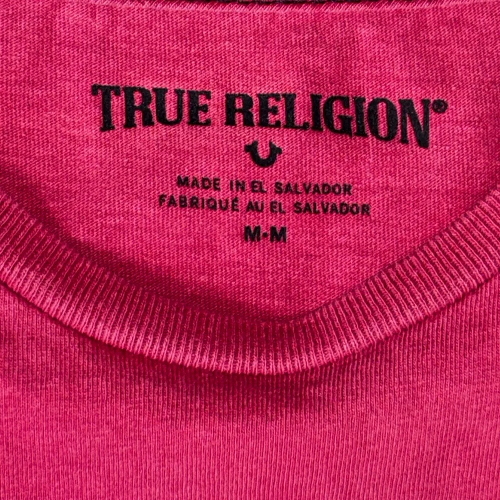 True Religion‎ Skull Cowboy Tour Graphic T Shirt Mens M Red Vintage Style Band
